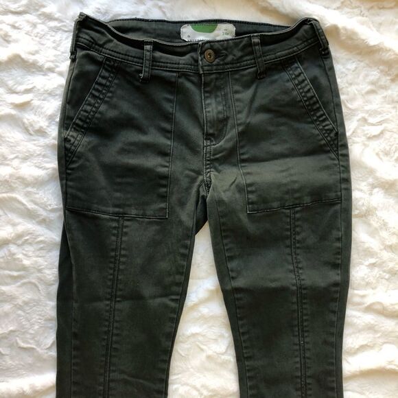 Anthropologie Green Utility Jeans - Women’s 24P - Picture 4 of 8